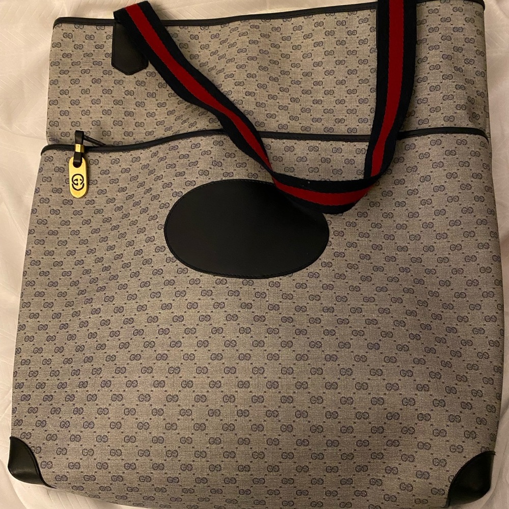 Gucci tote vintage red/blue